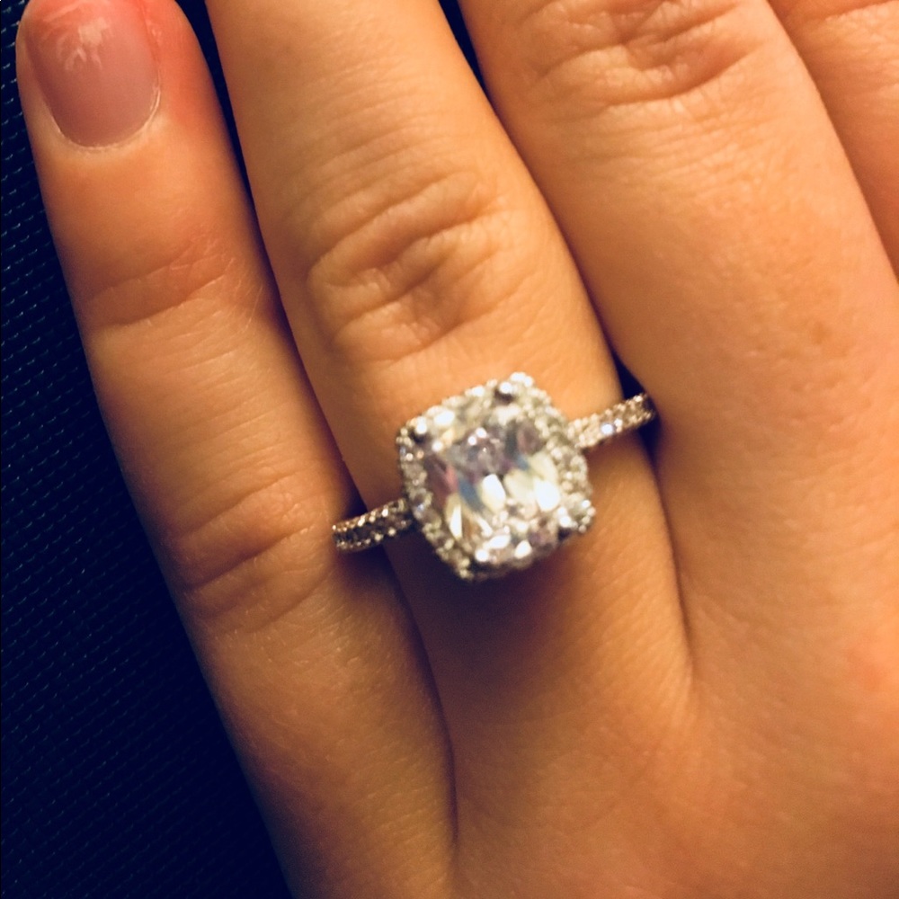 SALE❤️NWT Simulated Diamond Ring 6 7 - Picture 2 of 3